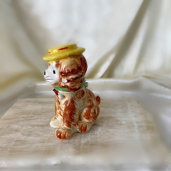 Vintage Parisienne French spaniel dog ceramic figurine beret home decor dog - Picture 4 of 5